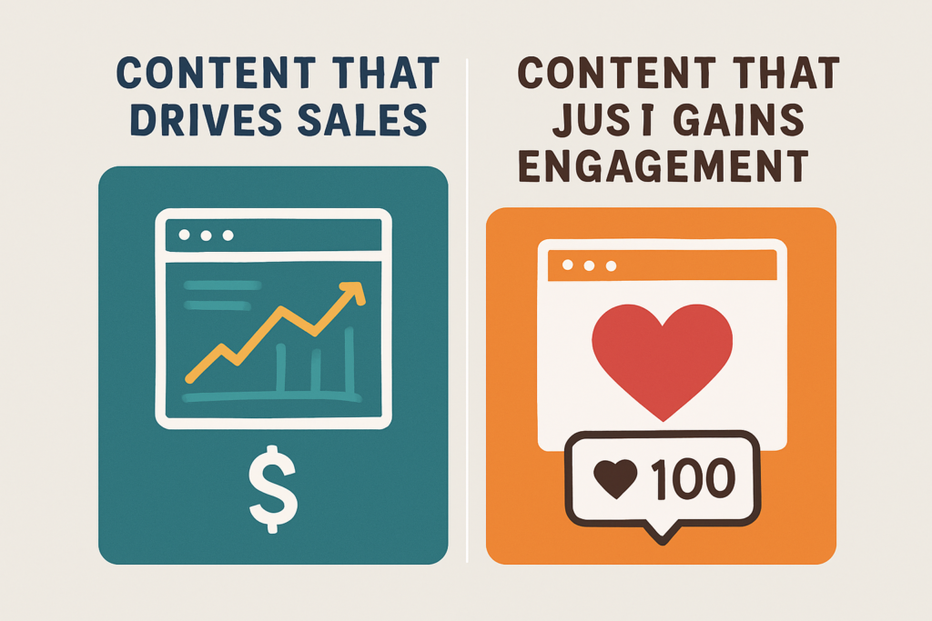 Content That Drives Sales vs. Content That Just Gains Engagement