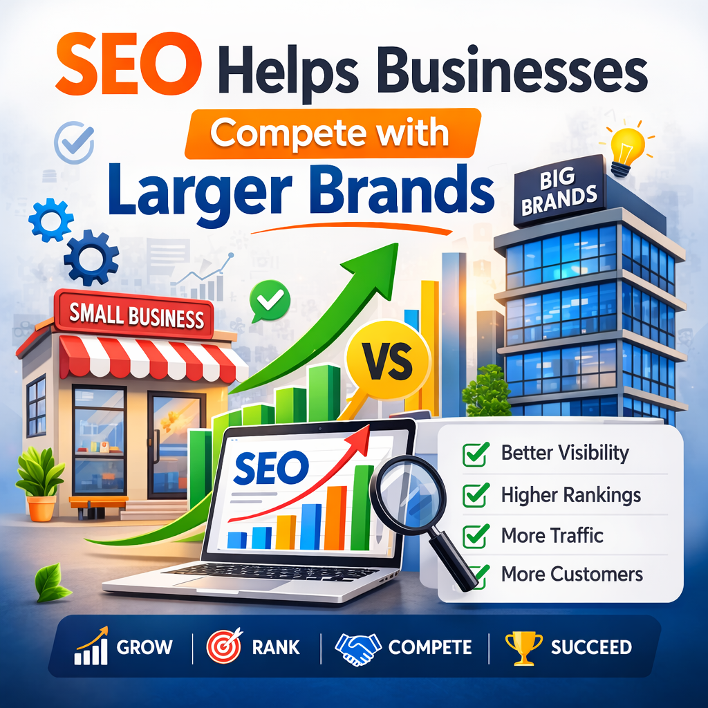 SEO Helps Businesses Compete with Larger Brands